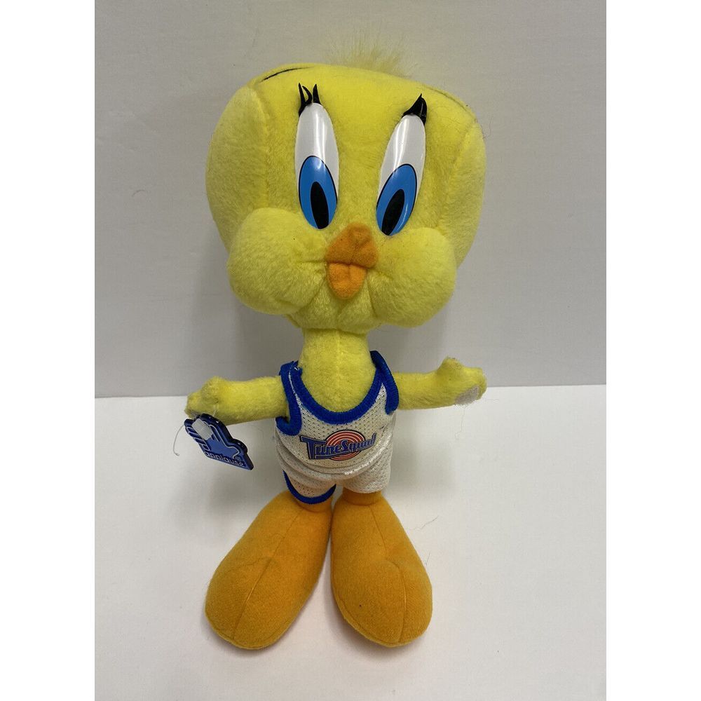 Vintage WB 1996 Tweety Bird Tune Squad Space Jam Plush Basketball Uniform 12"‎